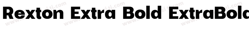 Rexton Extra Bold ExtraBold字体转换